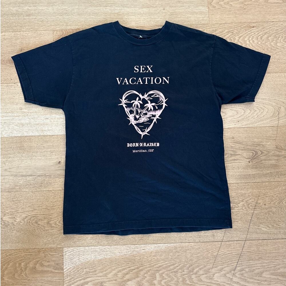 Born x Raised - Sex Vacation Short Sleeve Tee in Black